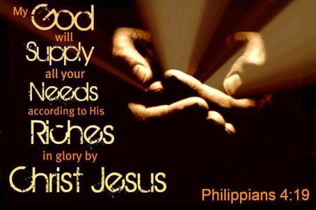 God will supply your needs